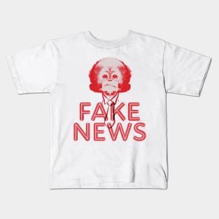 Fake News Monkey Kids T-Shirt